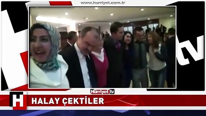 AK PARTİLİLER DOMBRA İLE BÖYLE HALAY ÇEKTİLER