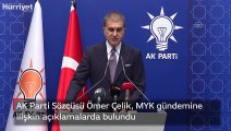 AK Parti Sözcüsü Ömer Çelik, MYK gündemine ilişkin açıklamalarda bulundu
