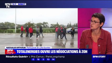 Nathalie Arthaud (@n_arthaud): "On devrait réquisitionner les profits de TotalEnergies et d'Esso"