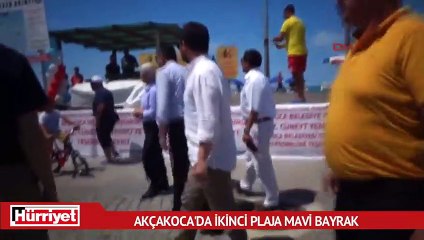 Akçakoca'da ikinci plaja mavi bayrak