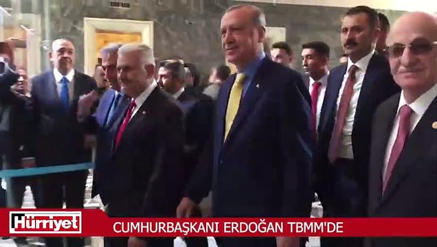 Cumhurbaşkanı Erdoğan AK Parti grup toplantısı için TBMM'de