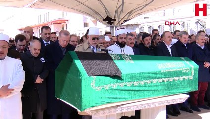 Cumhurbaşkanı Erdoğan cenaze törenine katıldı