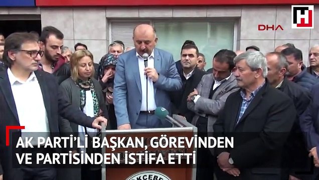 AK Parti’li Başkan, görevinden ve partisinden ağlayarak istifa etti
