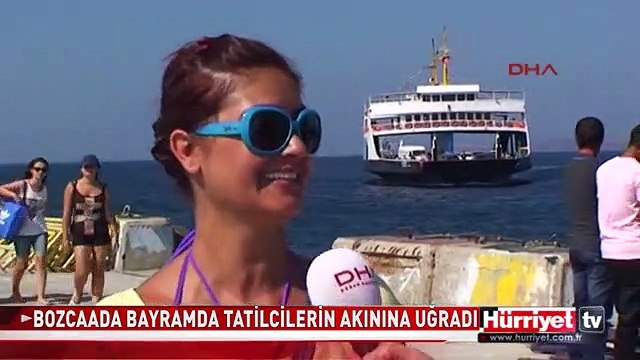 BOZCAADA BAYRAMDA TATİLCİLERİN AKININA UĞRADI