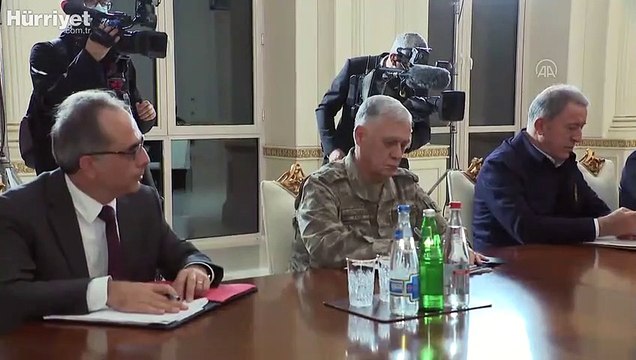 Azerbaycan Cumhurbaşkanı Aliyev, Çavuşoğlu, Akar, Dündar ve Fidan'ı kabul etti