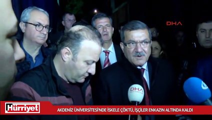 Akdeniz Üniversitesi’nde iskele çöktü