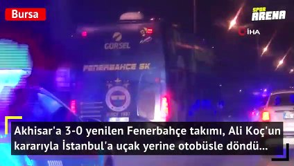 Fenerbahçe İstanbul’a takım otobüsüyle döndü!