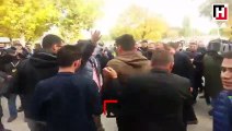 Ankara Büyükşehir Belediyesi önünde Akit TV haber müdürüne saldırı
