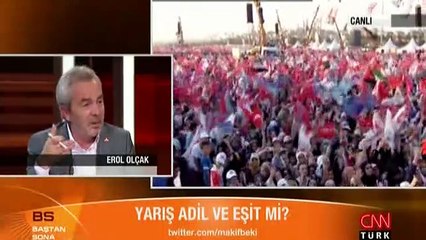 Canlı yayında Erol Olçak'ın dili sürçünce...