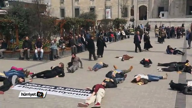 Akkuyu'da nükleer santral töreni sonrası Greenpeace eylemi