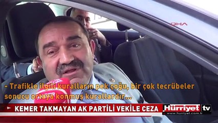 KEMER TAKMAYAN AK PARTİLİ VEKİLE 77 TL CEZA