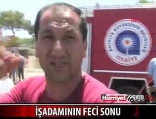 GENÇ İŞADAMI YANARAK ÖLDÜ