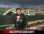İSTANBUL'DA RO-RO GEMİSİ BATTI
