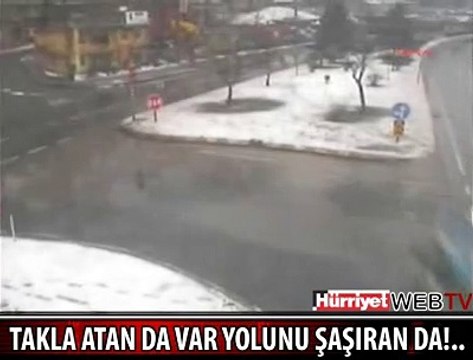 KİMİ TAKLA ATTI KİMİ TERS ŞERİDE GİRDİ