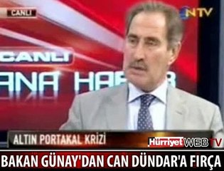 BAKAN GÜNAY CAN DÜNDAR'A KIZDI