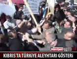 KIBRIS'TA OLAYLI MİTİNG