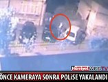 ARAÇ YAKMASINI KAMERALAR KAYDETTİ