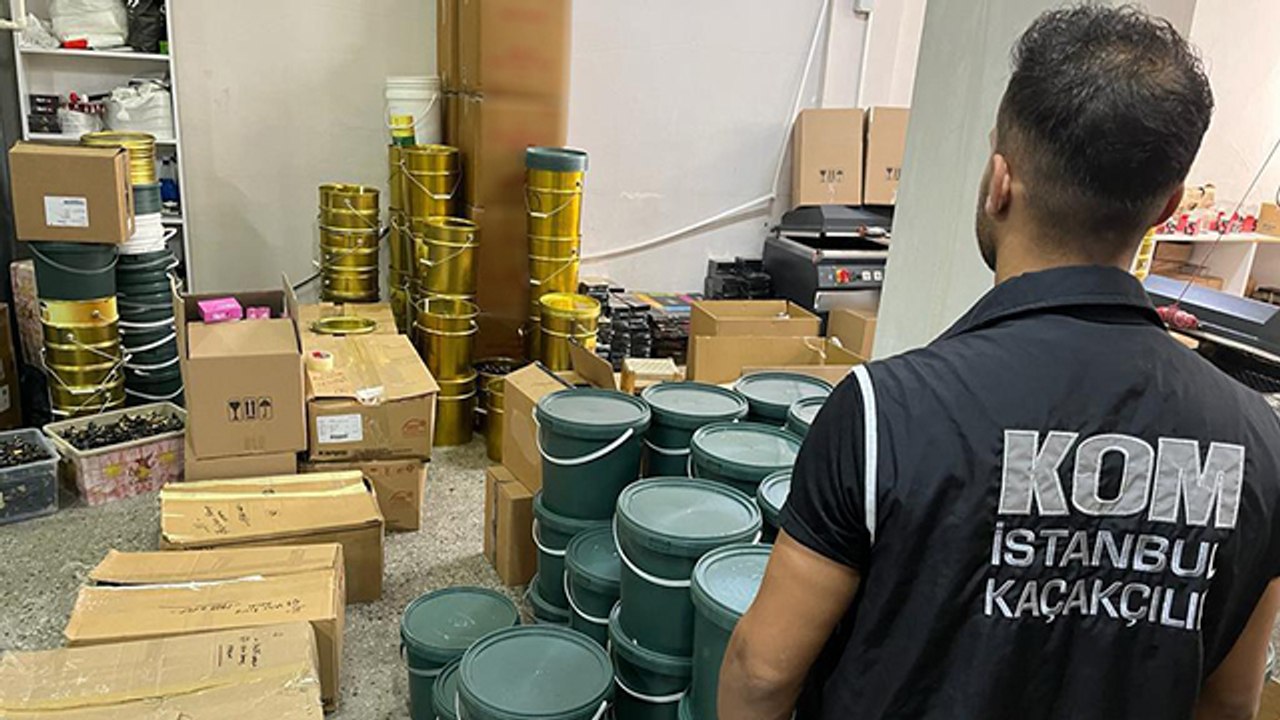 Kaçak imalathanede 100 bin adet ilaç ele geçirildi