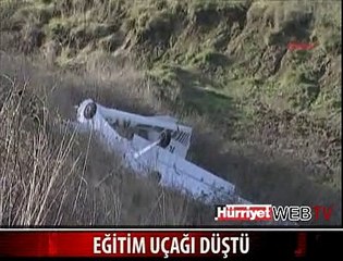 EĞİTİM UÇAĞI MECBURİ İNİŞ YAPTI