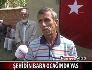 ŞEHİDİN BABA OCAĞINDA YAS