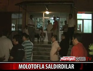 ÖĞRENCİLERİN KALDIĞI PANSİYONA MOLOTOF ATILDI