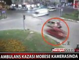 AMBULANS ŞOFÖRÜ ZOR KURTULDU