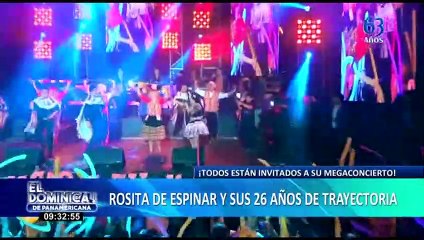 Rosita de Espinar celebra 26 años de vida artística en megaconcierto