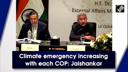 Climate emergency increasing with each COP: Jaishankar