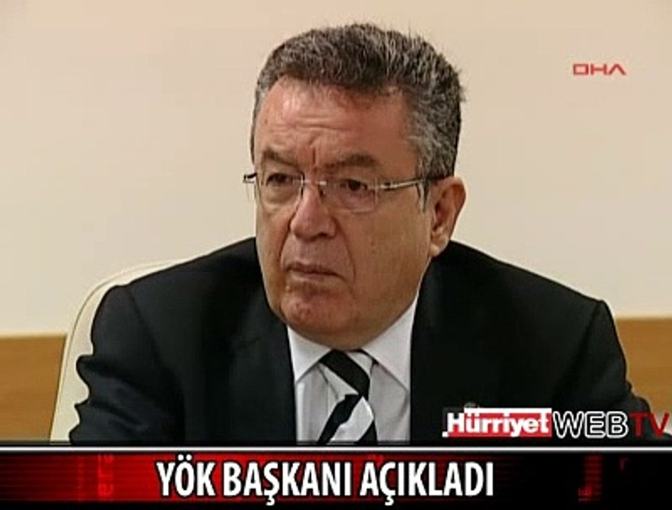 YÖK BAŞKANI'NDAN TÜRBAN AÇIKLAMASI