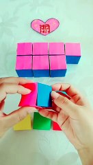 How to make cube from origami