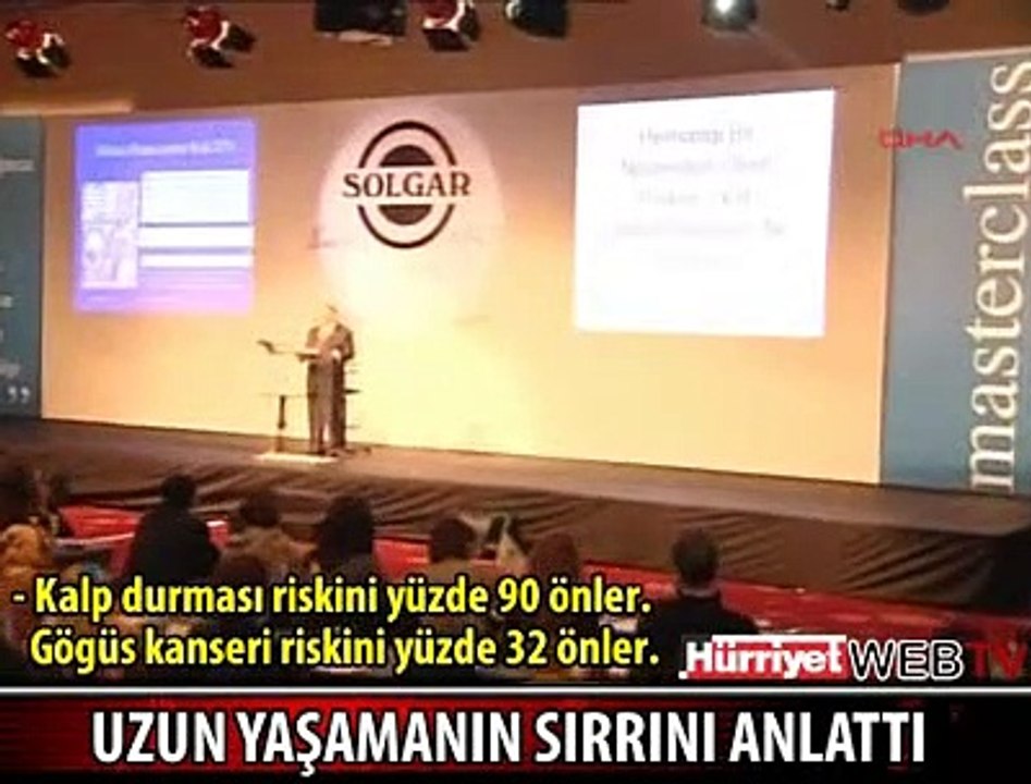 UZUN YAŞAMANIN SIRRINI ANLATTI