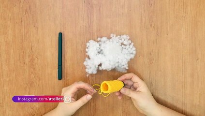 Amigurumi motifleri elyaf ile nasıl doldurulur?