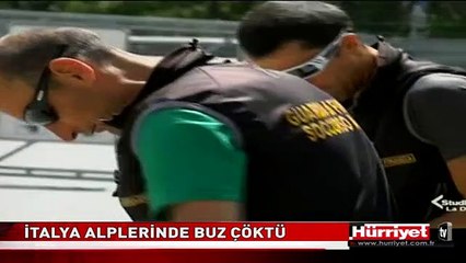 İTALYA ALPLERİNDE BUZ ÇÖKTÜ 6 ölü