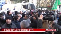 YÜRÜYÜŞE POLİS BÖYLE MÜDAHALE ETTİ