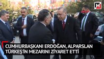 Cumhurbaşkanı Erdoğan, Alparslan Türkeş'in mezarını ziyaret etti