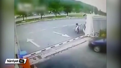 Otomobili çaldı, beton mikserinin altında kaldı