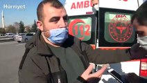 Yeni doğan bebeği taşıyan ambulans otomobille çarpıştı! Kaza anı kamerada