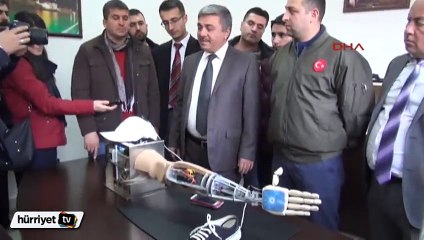 Amasya Üniversitesi'nde harekete duyarlı yapay kol yapıldı