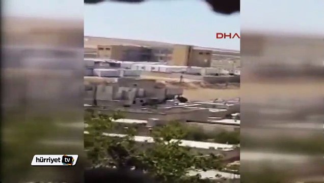 IŞİD militanları ile YPG güçleri arasındaki çatışma amatör kamerada