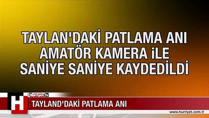 TAYLAND'DAKİ PATLAMA ANI KAMERADA! YÜRÜYÜŞ YAPAN GÖSTERİCİLERİN ÜZERİNE BOMBA ATILDI