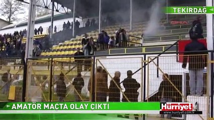 OLAY ÇIKARAN TARAFTARA POLİS MÜDAHALE ETTİ