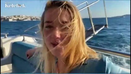 Amber Heard, Boğaz'da tekne gezintisinde
