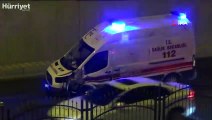 Direksiyon hakimiyetini kaybeden ambulans sürücü kaza yaptı