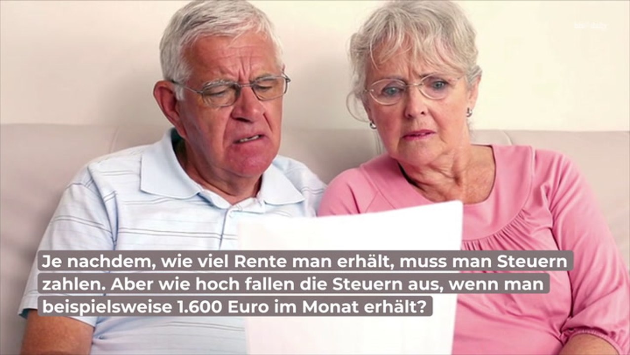 Bei 1.600 Euro Rente: Wie viel Steuern muss man zahlen?