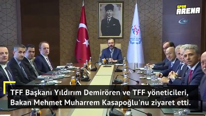 TFF yönetiminden Gençlik ve Spor Bakanlığı'na ziyaret!