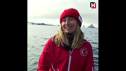 Şahika Ercümen'den Antarktika'da tarihi dalış