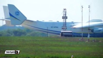 Dünyanın en uzun kargo uçağı havalandı