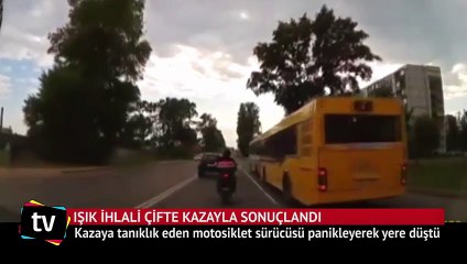 Işık ihlali çifte kazayla sonuçlandı