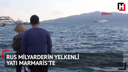 Rus milyarderin yelkenli yatı Marmaris’te