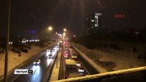 Anadolu Yakası’nda kar yağışı